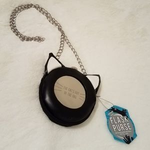 "The Cat's Out of the Bag" Flask Purse